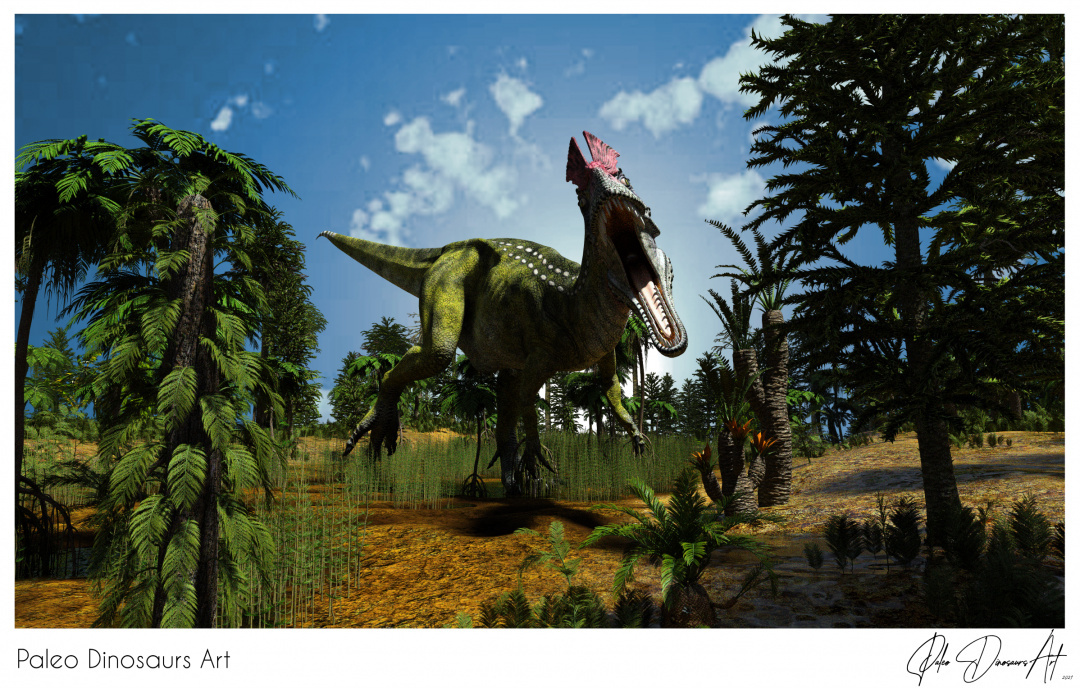 Paleo Dinosaurs Art presents: Cryolophosaurus