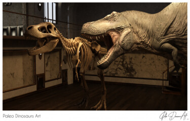 Paleo Dinosaurs Art presents: T-Rex (Tyrannosaurus) at a Dinosaur Exhibition